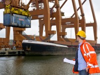 Customs Control at an industrial Harbor